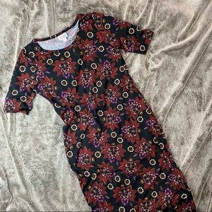 LuLaRoe Julia Dress Floral Print